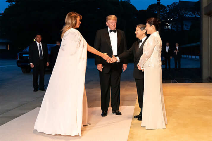天皇皇后両陛下とトランプ大統領夫妻