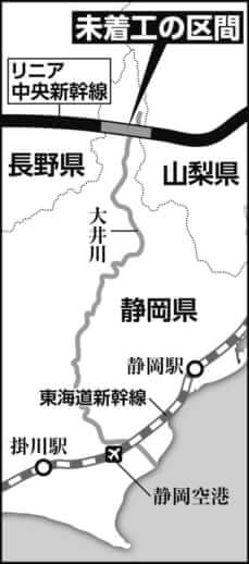 リニア中央新幹線の未着工区間