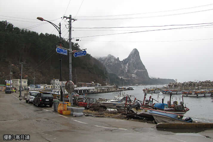 鬱陵島の北岸