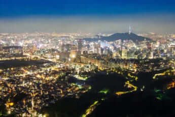 ソウルタワーからの景色