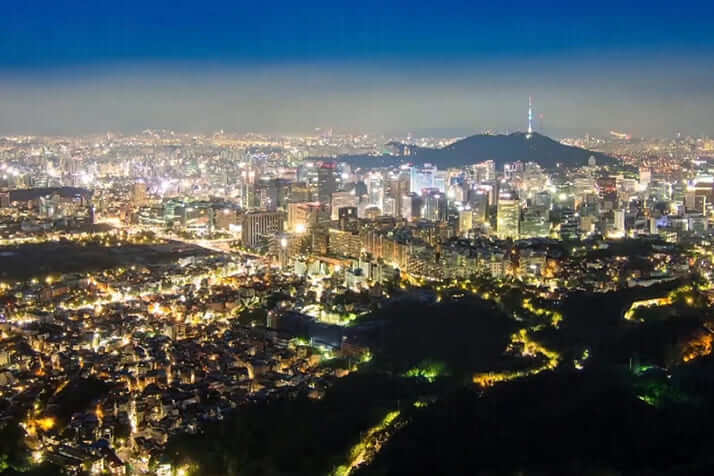 ソウルタワーからの景色