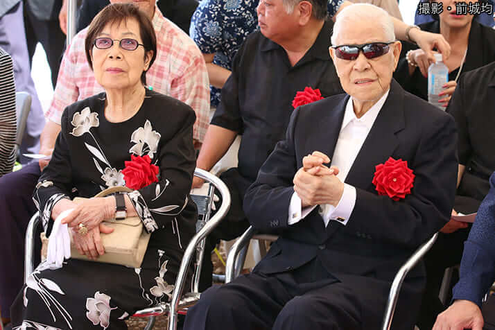 李登輝・台湾元総統と妻（撮影・前城均）