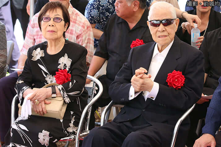 李登輝・台湾元総統と妻(撮影・前城均)