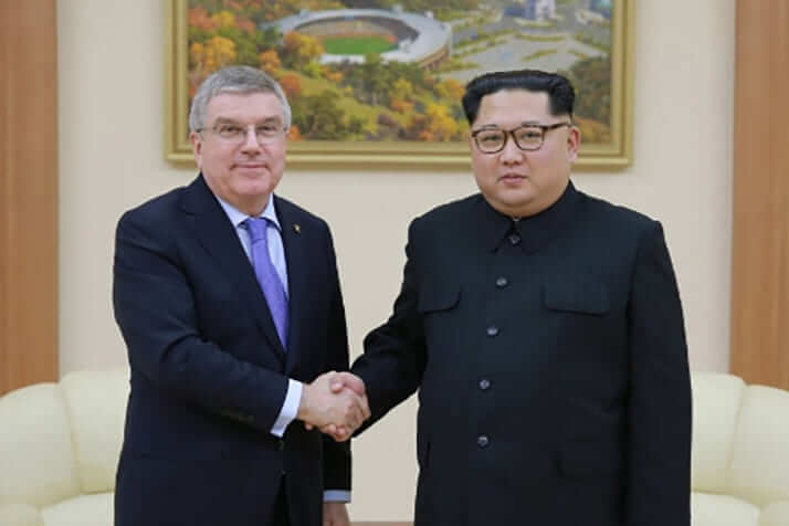 IOCのバッハ会長、金正恩