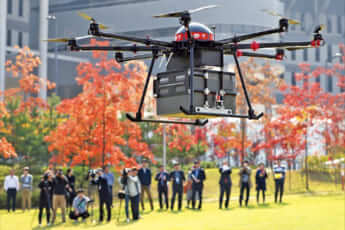 試験的なドローン宅配