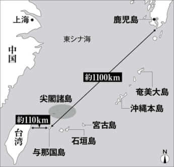 鹿児島から台湾までの約1200キロに配備されている陸自部隊
