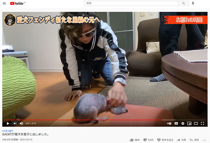 Gackt 愛犬里親騒動 動物愛護家の杉本彩さんは 犬の気持ちを考えてほしい デイリー新潮 Gackt 47 のyoutube動画が炎上している dメニューニュース Nttドコモ Gackt 愛犬里親騒動 動物愛護家の杉本彩さんは 犬の気持ちを考えてほしい デイリー新潮 Gackt 47 のyoutube動画が炎上している dメニューニュース Nttドコモ