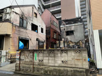 江東区放火現場写真