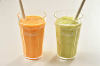 マンゴジュースとアボカドジュース