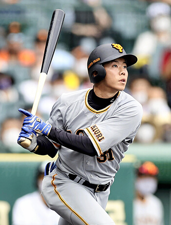 BBM 2021 2ndバージョン 巨人 松原聖弥 100枚限定 金箔サイン