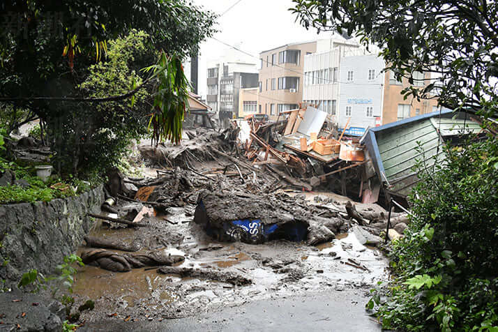 熱海市を襲った土石流