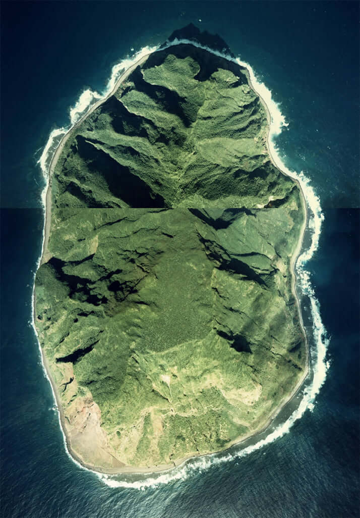 「北硫黄島」空中写真