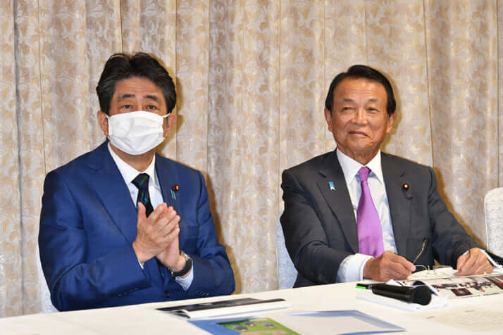 安倍晋三、麻生太郎