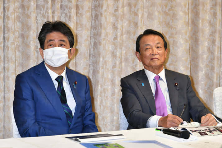 安倍晋三、麻生太郎