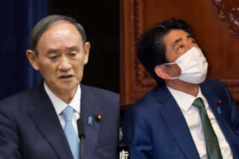 菅義偉、安倍晋三