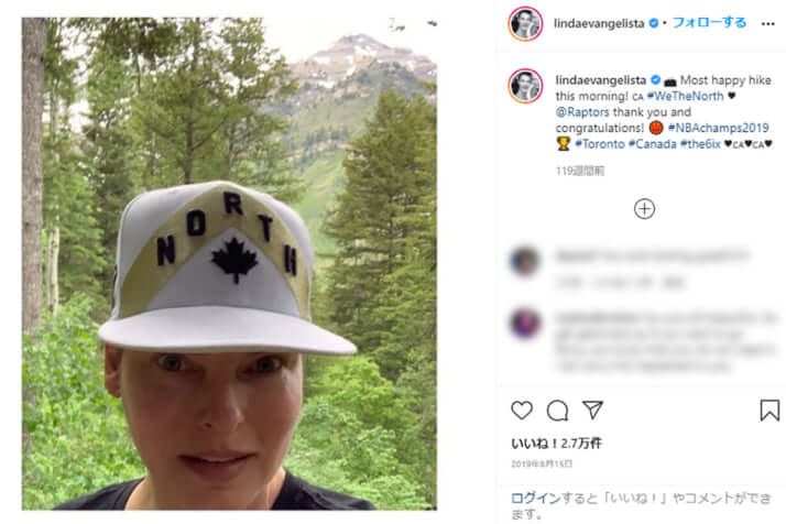 リンダ・エヴァンジェリスタのInstagram
