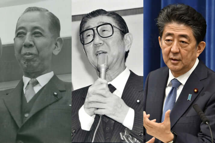 岸信介、安倍晋太郎、安倍晋三