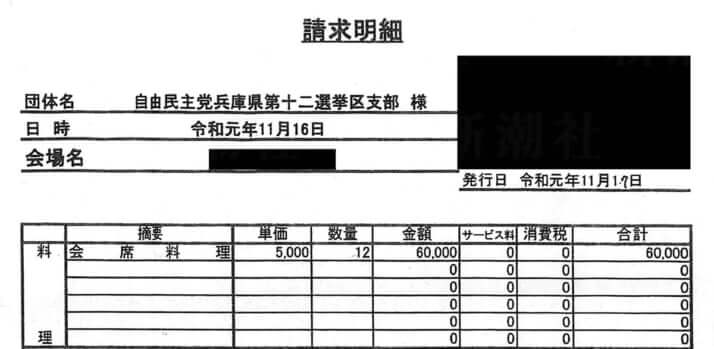 山口壯環境相 今度は 温泉ホテル接待 で利益供与 公選法違反を示す 疑惑の請求書 デイリー新潮