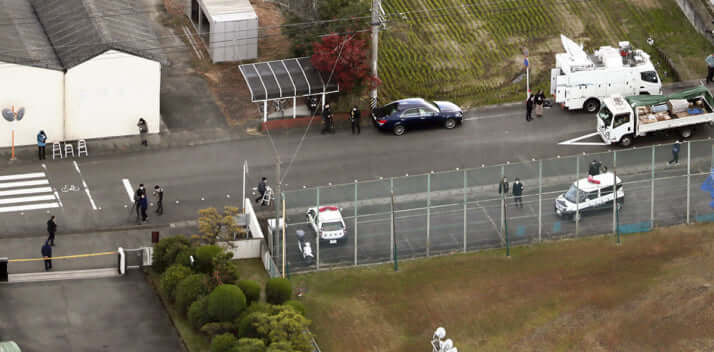 愛知の中3刺殺事件現場付近