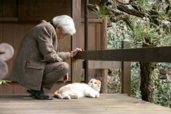 養老孟司さんと愛猫のまる