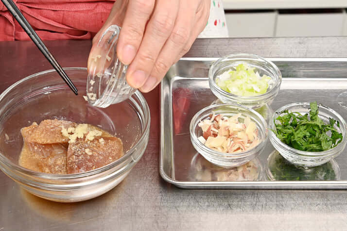 薩摩ごまみれ漬けの薬味和え　Aゴマ味_1