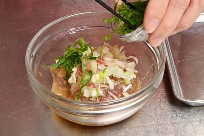 薩摩ごまみれ漬けの薬味和え　Aゴマ味_2