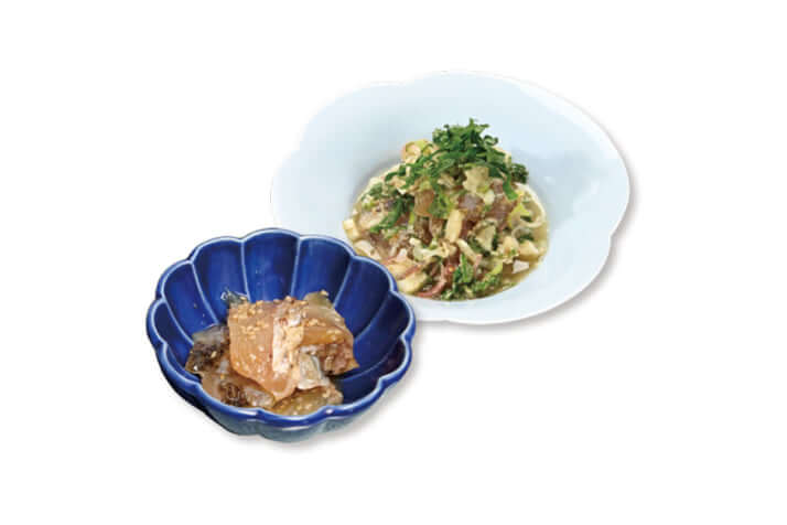 薩摩ごまみれ漬けの薬味和え