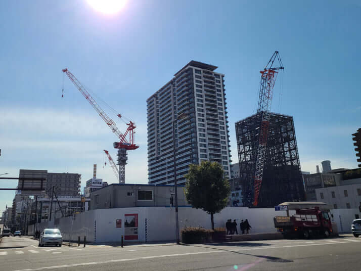 新病院の建設現場