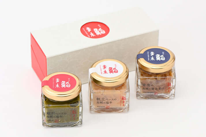 〈銀座 鮨青木〉秘伝 塩辛珍味3種