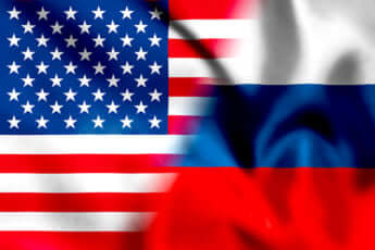 アメリカとロシア（国旗）