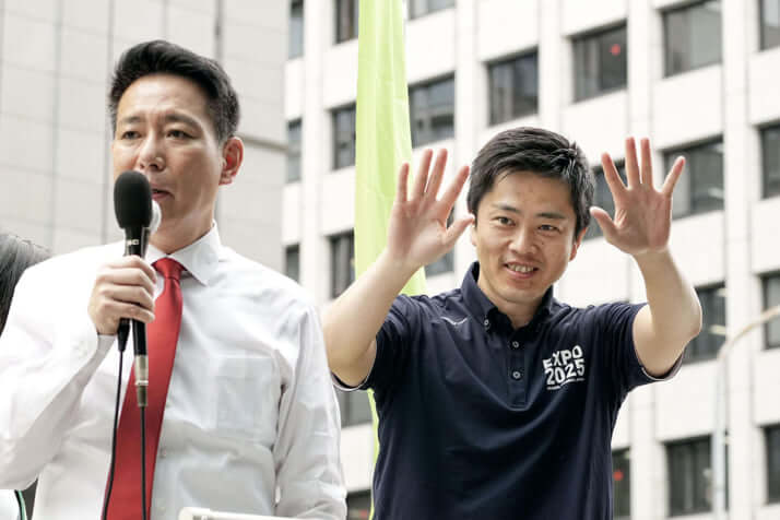 吉村洋文、前原誠司