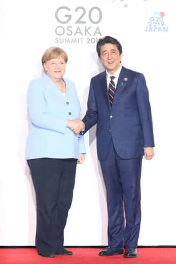 【写真特集】安倍晋三、アンゲラ・メルケル