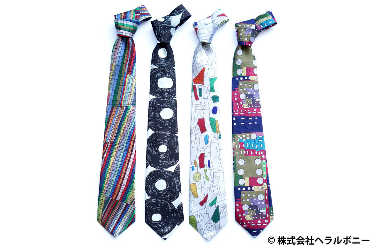 ヘラルボニー ネクタイ 銀座田屋 美品】ヘラルボニー ネクタイ