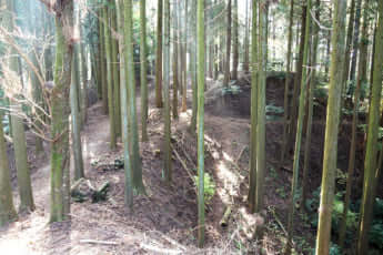 松尾山の曲輪（くるわ）／関ヶ原の戦い