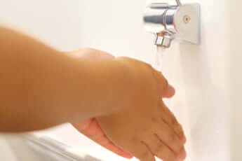手洗い、消毒の重要性