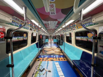 台北の地下鉄MRTの車内