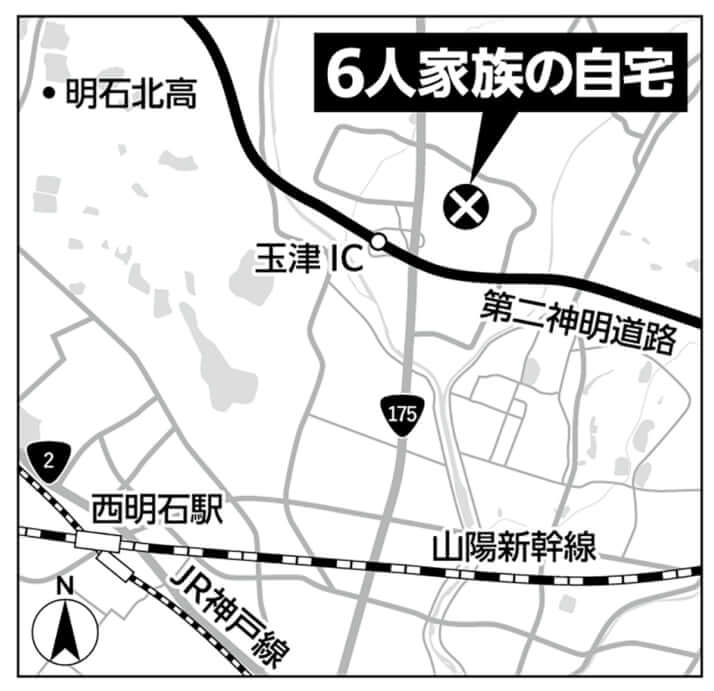 6人家族の自宅
