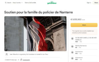 警察官の家族への寄付が行われたGoFundMe