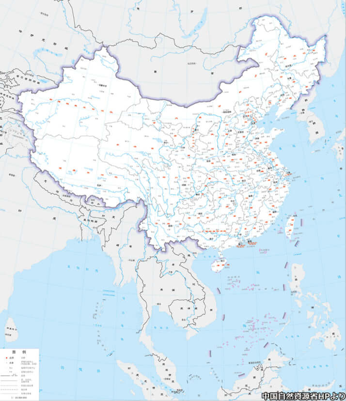 中国地図