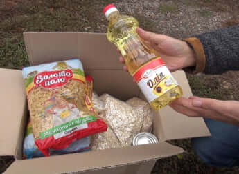 マックスさんが配った食糧