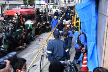 北新地放火事件現場