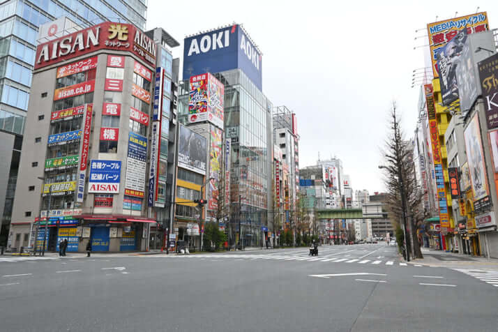 コロナ禍のガラガラな秋葉原の様子