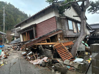 珠洲市内の地震被害