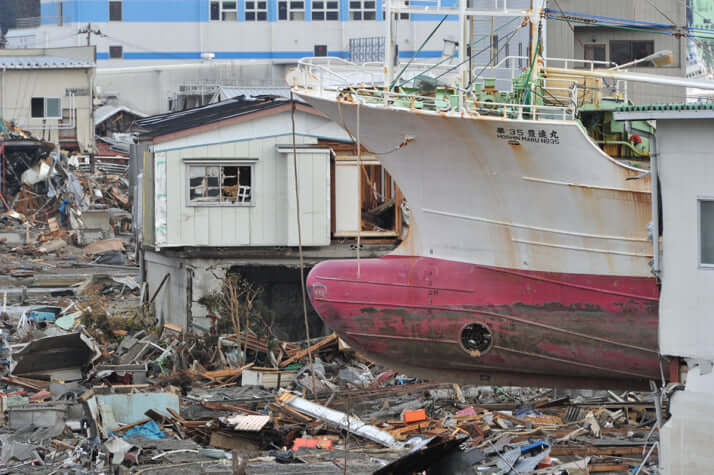 東日本大震災の被害（気仙沼市）