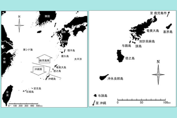 地図：奄美