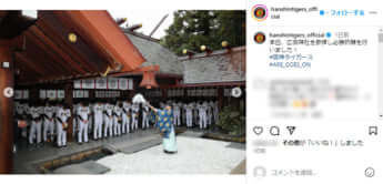 阪神タイガースの公式instagramより