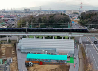 上空から見た三ツ間農園