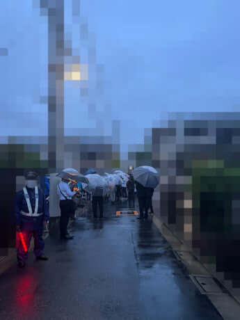 小池都知事の自宅前