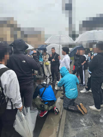 テレビ局はほぼ全社が集合した