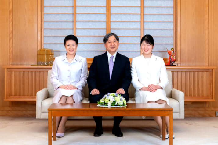 天皇皇后両陛下並びに愛子内親王殿下（令和6年1月1日）